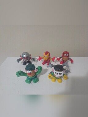 Hasbro Playskool Marvel Mixable Mashable Heroes  Mr Potato Heads Set Of 5